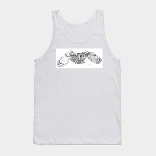 Owl in flight Tank Top